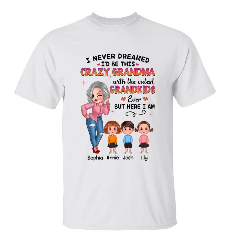 Crazy Grandma With Grandkids Personalized Shirt
