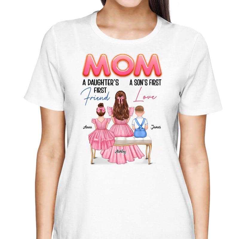 Matching Mom Daughter First Friend Son First Love Personalized Shirt