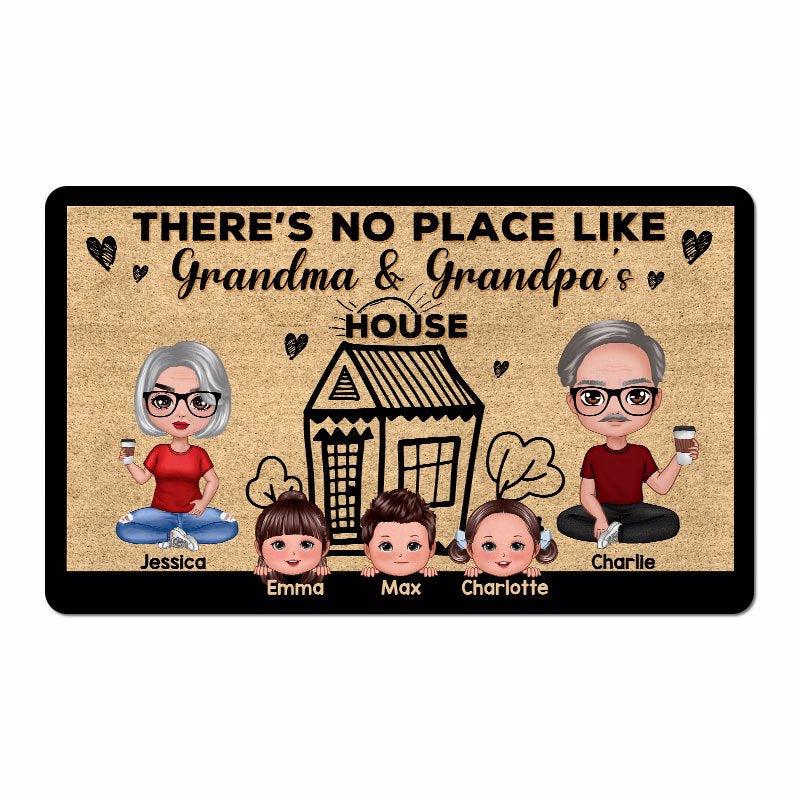 Grandparents‘ House Doll Sitting Personalized Doormat