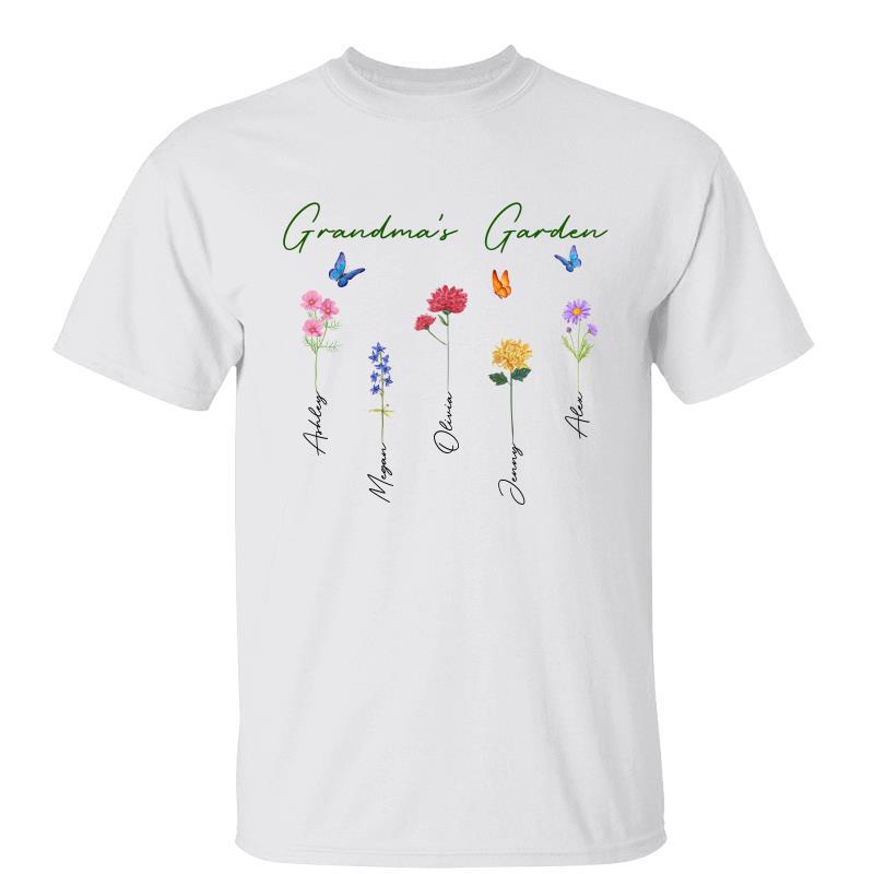 Family Birth Months Flowers Personalized Shirt