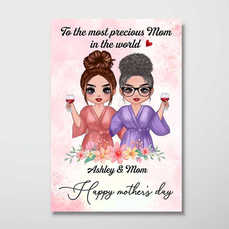 Most Precious Mom Mother‘s Day Gift Personalized Poster