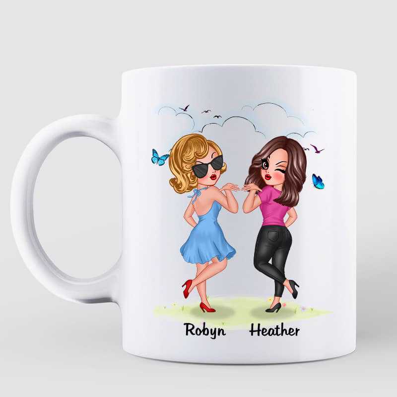 The She To My Nanigans Besties Best Friend Gift Personalized Mug