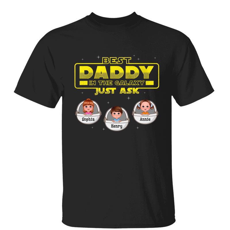 Best Dad Grandpa Uncle In the Galaxy Doll Kids Personalized Shirt