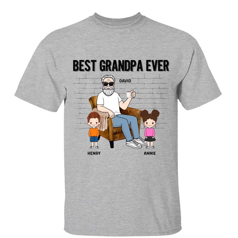 Best Dad Grandpa Ever Doll Kid Personalized Shirt