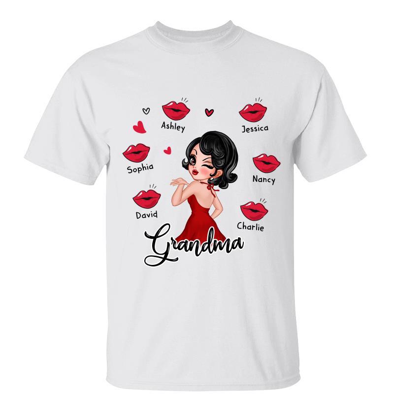 Grandma Kisses Gift Personalized Shirt