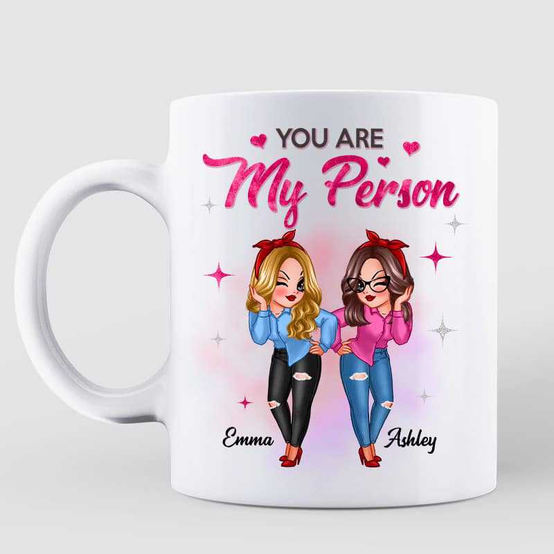 To My Bestie Sassy Girls Best Friend Gift Personalized Mug