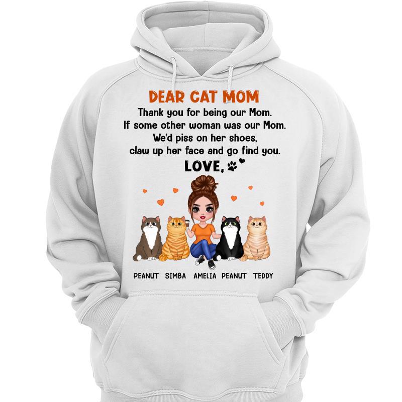 Thank You For Being Cat Mom Gift Personalized Hoodie Sweatshirt