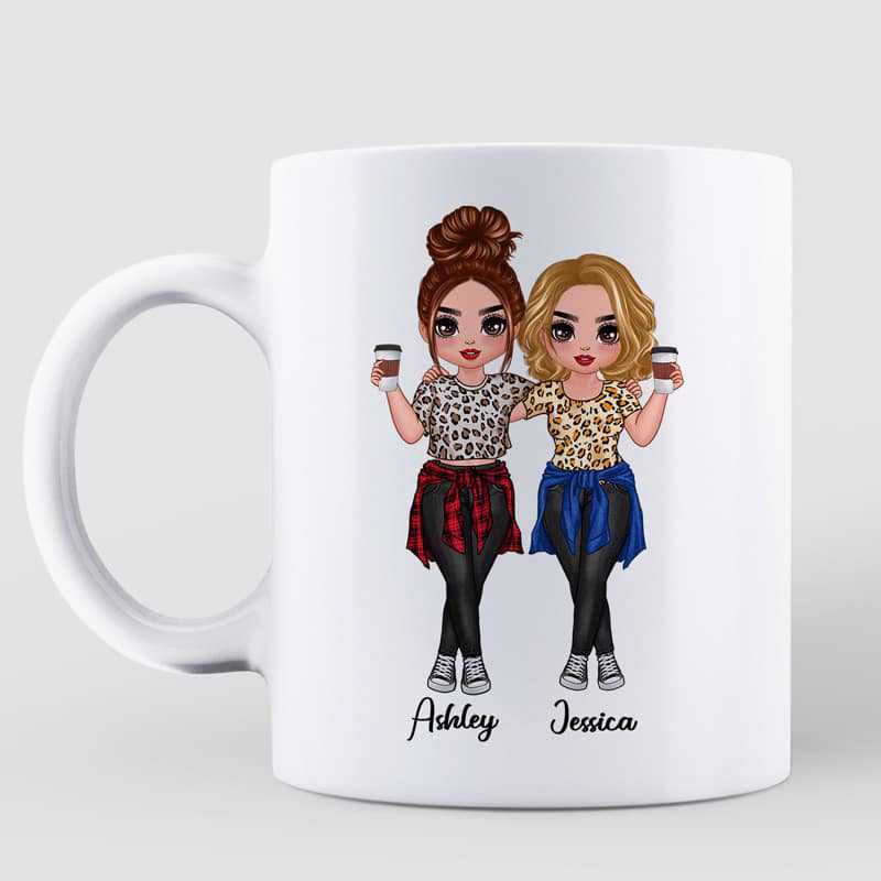 Lucky To Have You Besties Best Friends Gift Personalized Mug