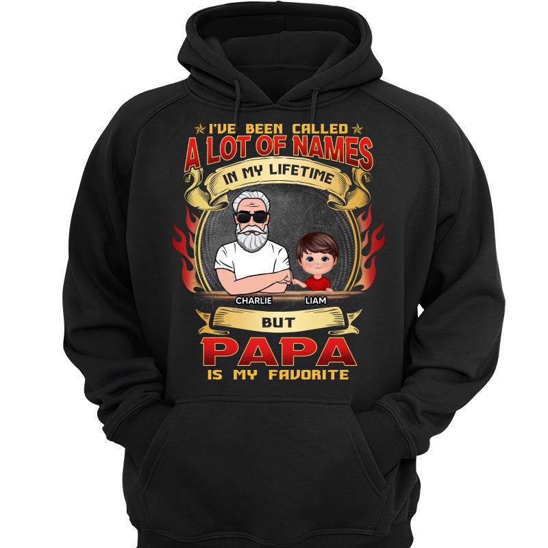 Grandpa Been Called A Lot Of Names Personalized Hoodie Sweatshirt