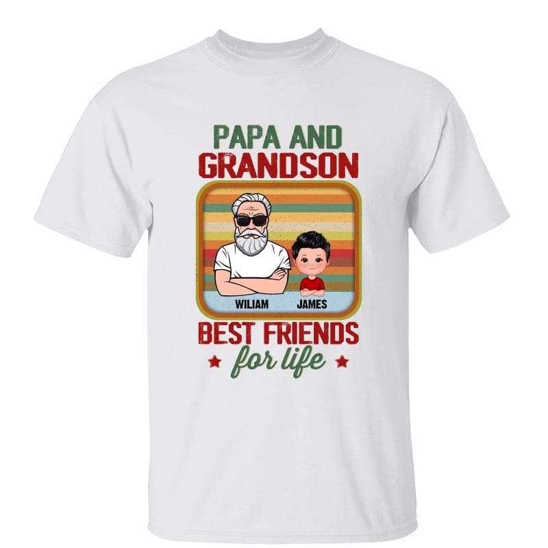 Grandpa Grandkids Best Friends For Life