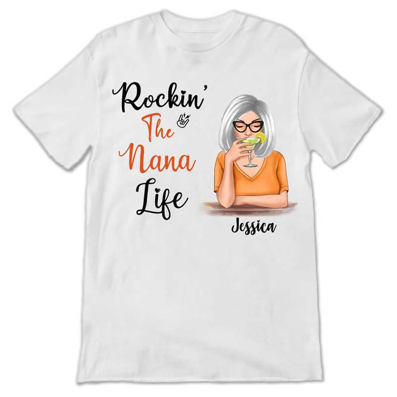 Rockin‘ The Mom Life Cocktail Girl Personalized Shirt