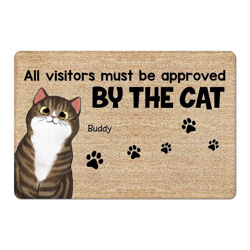 Funny Cats Welcome Home Personalized Doormat