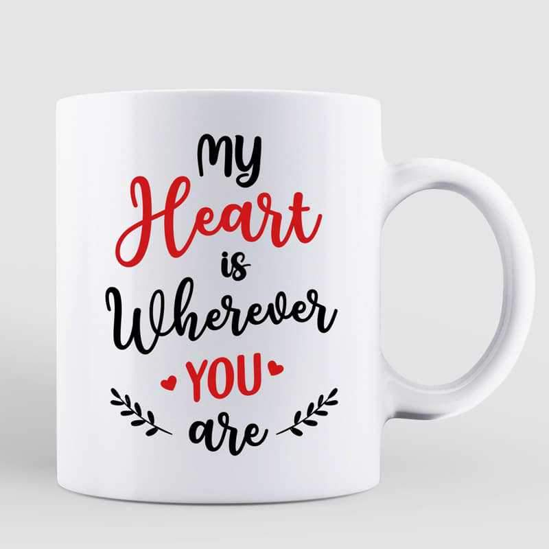 AOP Mugs Couple Under Valentine Tree Personalized Mug 11oz