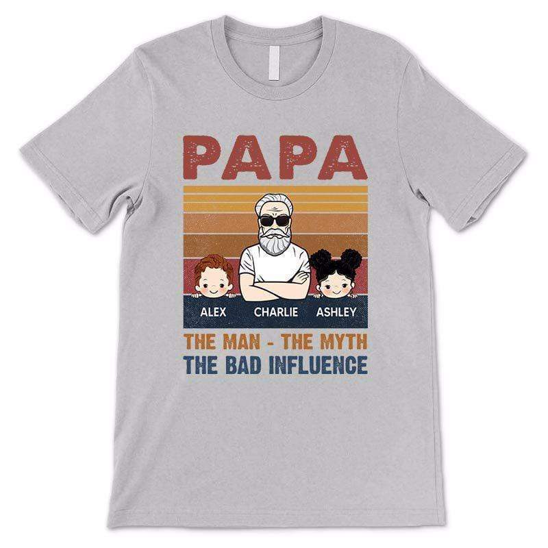 Apparel Bad Influence Papa Personalized Shirt