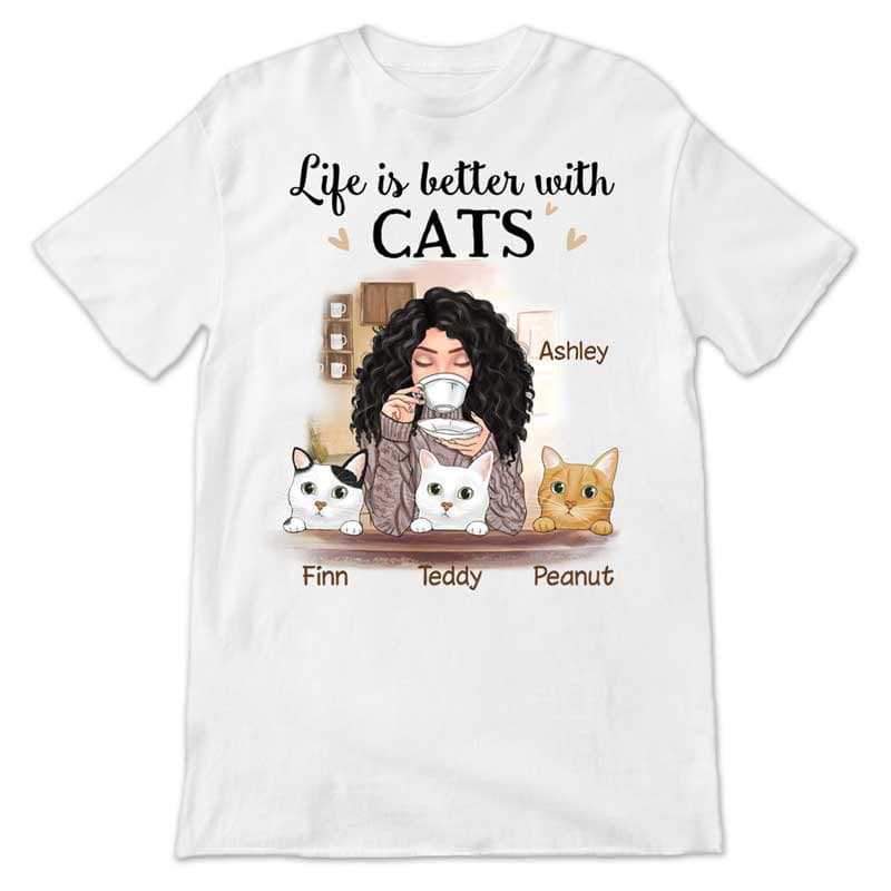 Apparel Better With Cat Personalized Shirt