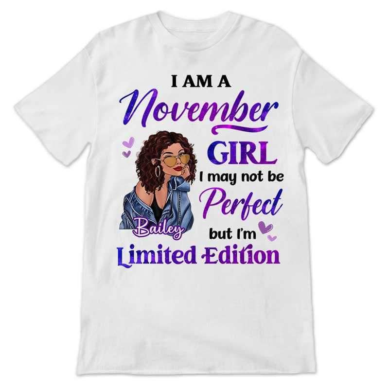 Apparel Birthday Gift Birth Month Fashion Girl Limited Edition Personalized Shirt