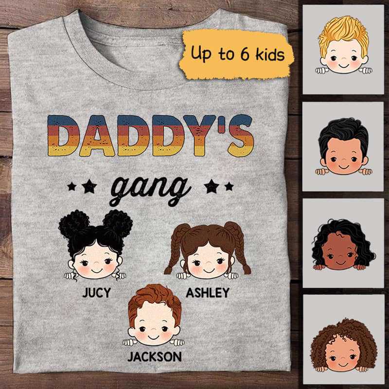 Apparel Daddy‘s Gang Personalized Shirt Classic Tee / Ash Classic Tee / S