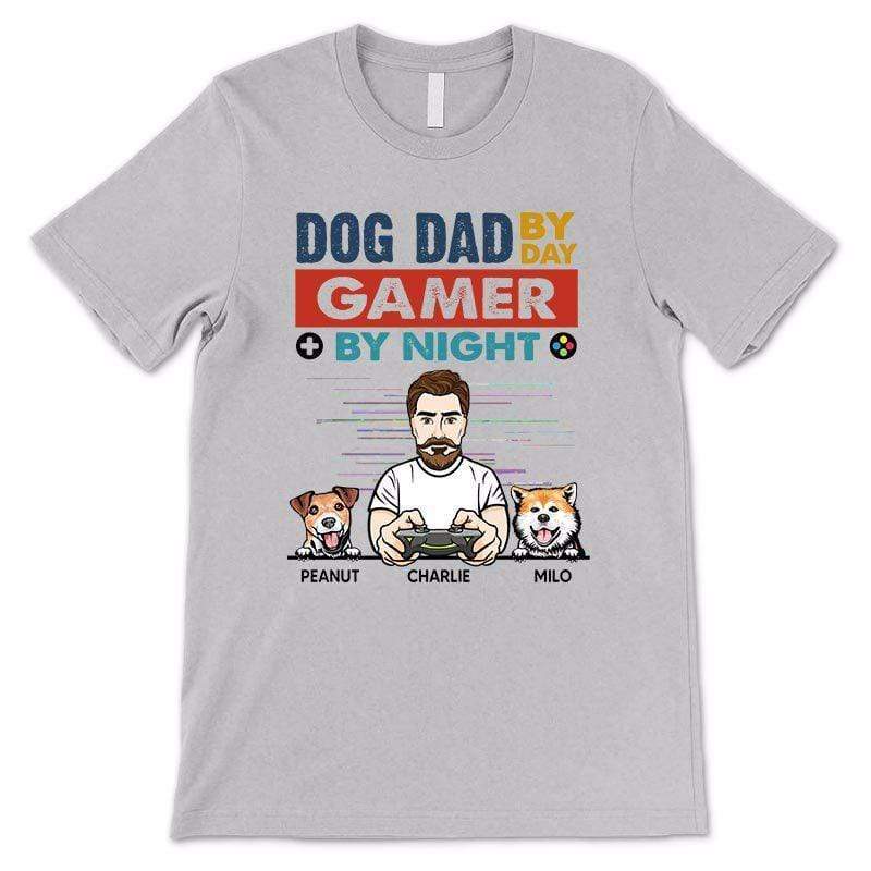 Apparel Dog Dad By Day Gamer By Night Personalized Shirt