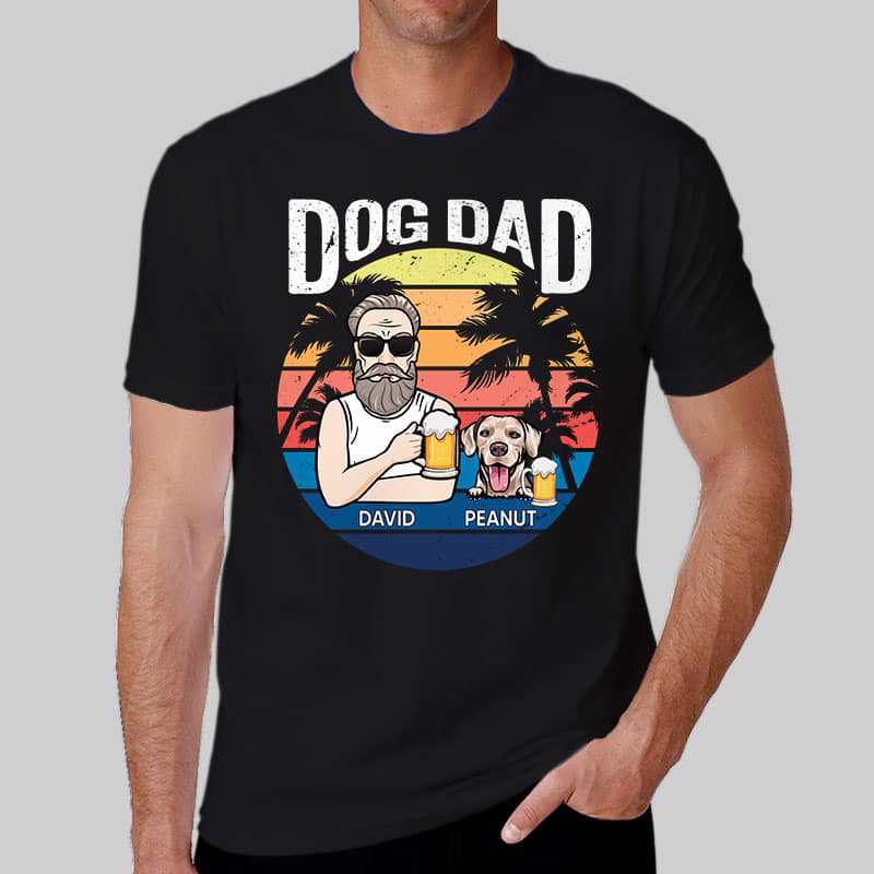 Apparel Dog Dad Summer Old Man Personalized Shirt