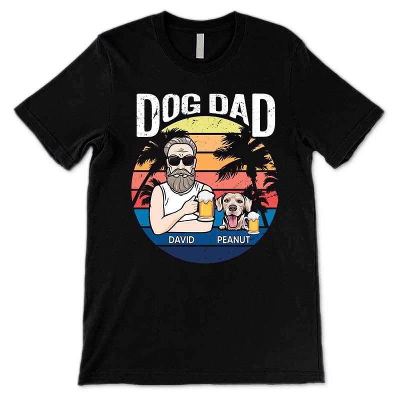 Apparel Dog Dad Summer Old Man Personalized Shirt