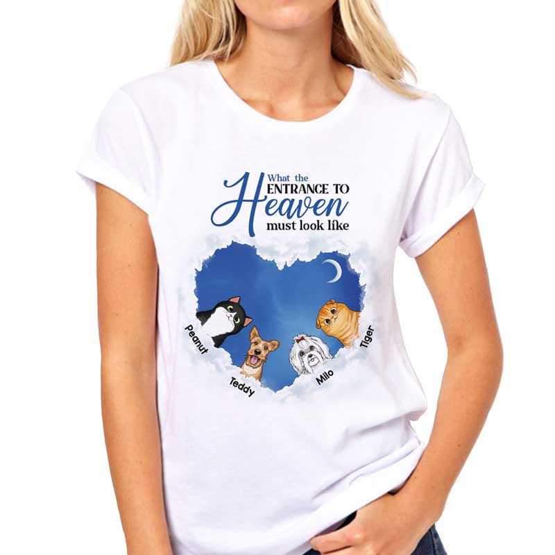 Apparel Entrance To Heaven Dogs Cats Personalized Shirt