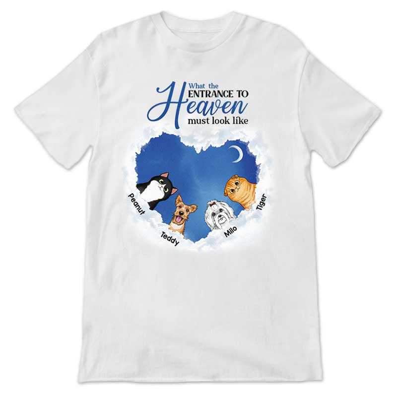 Apparel Entrance To Heaven Dogs Cats Personalized Shirt