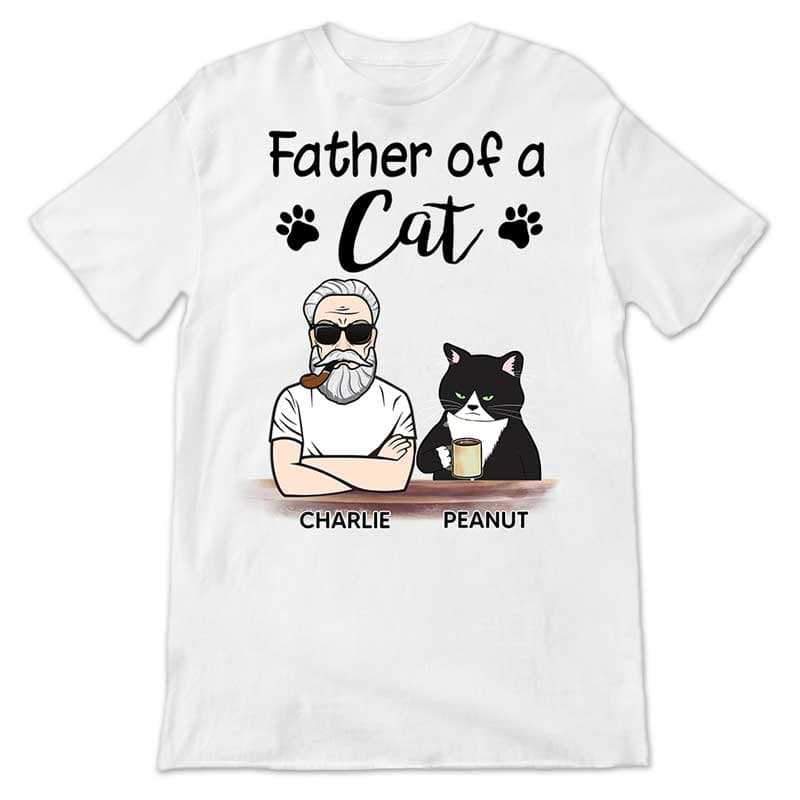 Apparel Father Of Cats Old Man Personalized Shirt