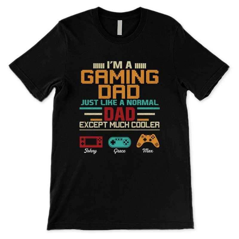 Apparel Gaming Dad Cooler Personalized Shirt