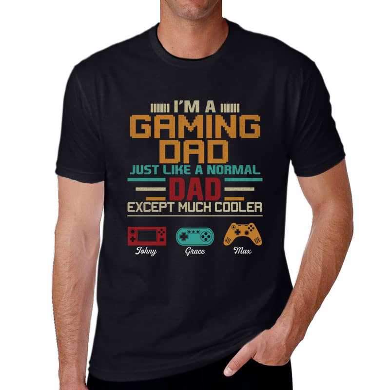 Apparel Gaming Dad Cooler Personalized Shirt