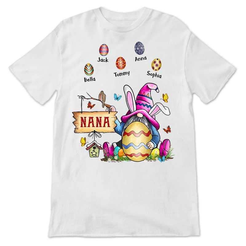 Apparel Grandma Gnome Easter Personalized Shirt