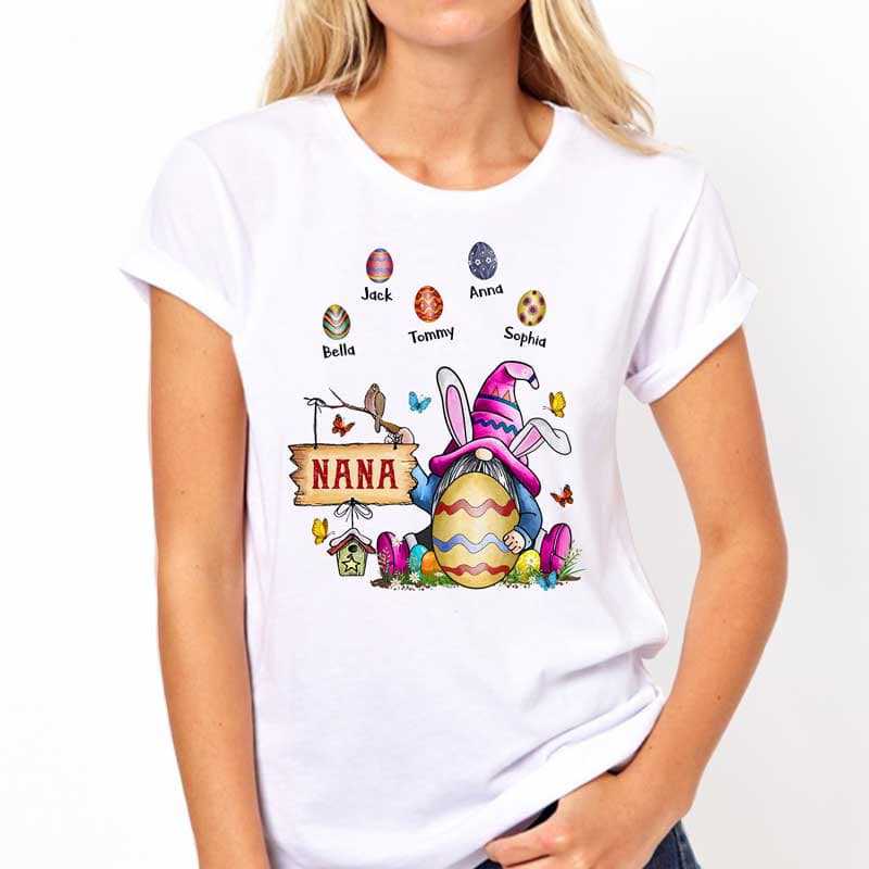 Apparel Grandma Gnome Easter Personalized Shirt