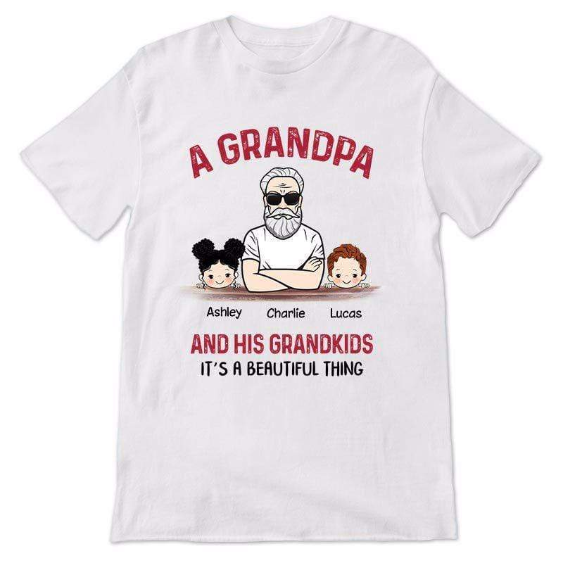 Apparel Grandpa And Grandkids Beautiful Thing Personalized Shirt