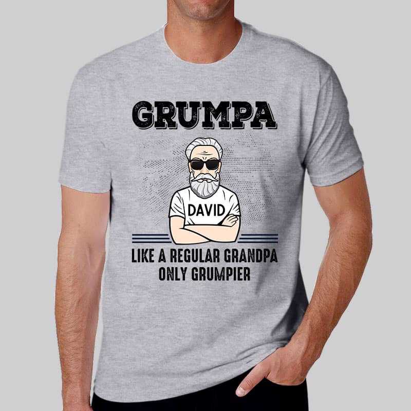 Apparel Grandpa Grumpa Old Man Personalized Shirt