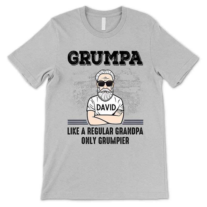 Apparel Grandpa Grumpa Old Man Personalized Shirt