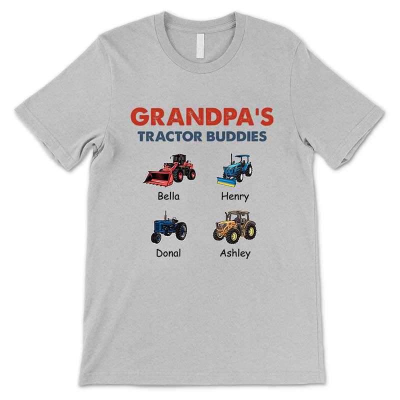 Apparel Grandpa Tractor Buddies Personalized Shirt