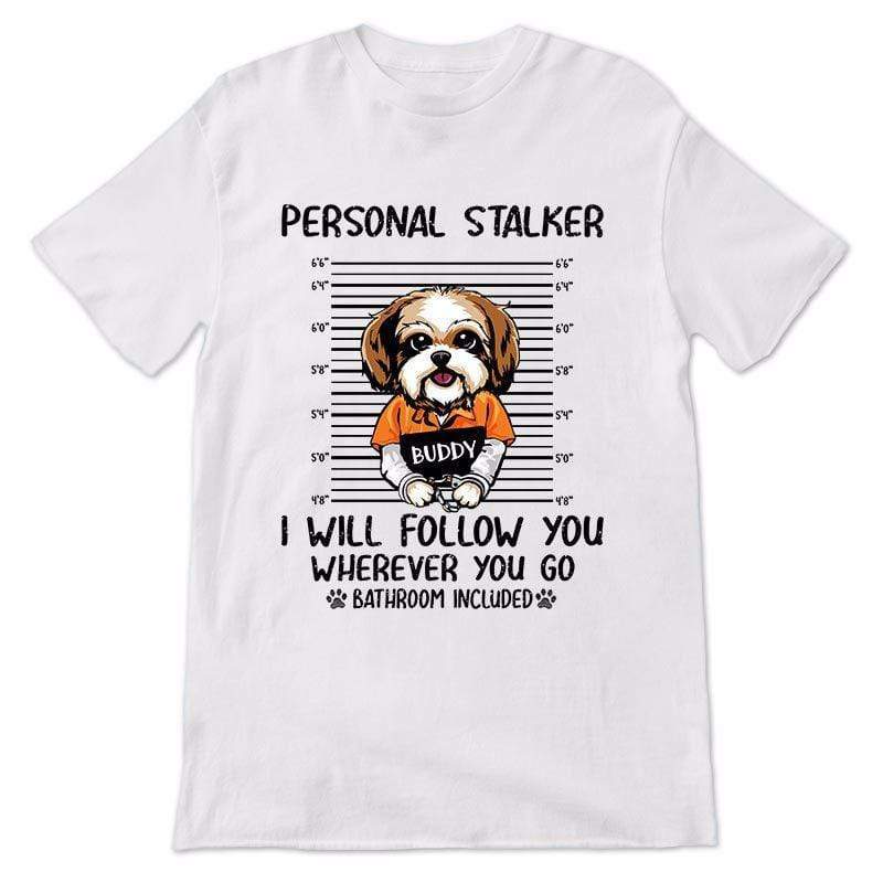 Apparel Guilty Peeking Dog Stalkers Personalized Shirt