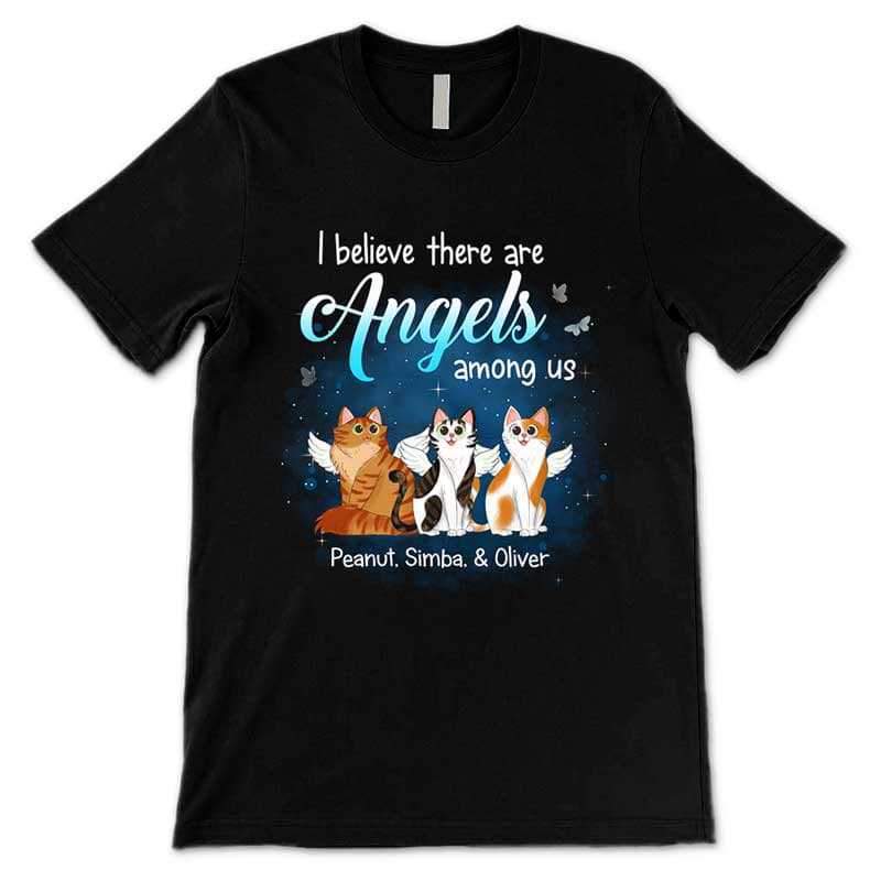 Apparel Heaven Is A Beautiful Place Cat Memorial Personalized Shirt