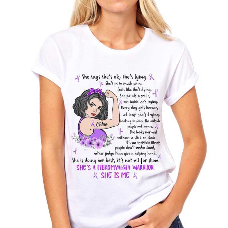 Apparel I Am A Fibromyalgia Warrior Personalized Shirt