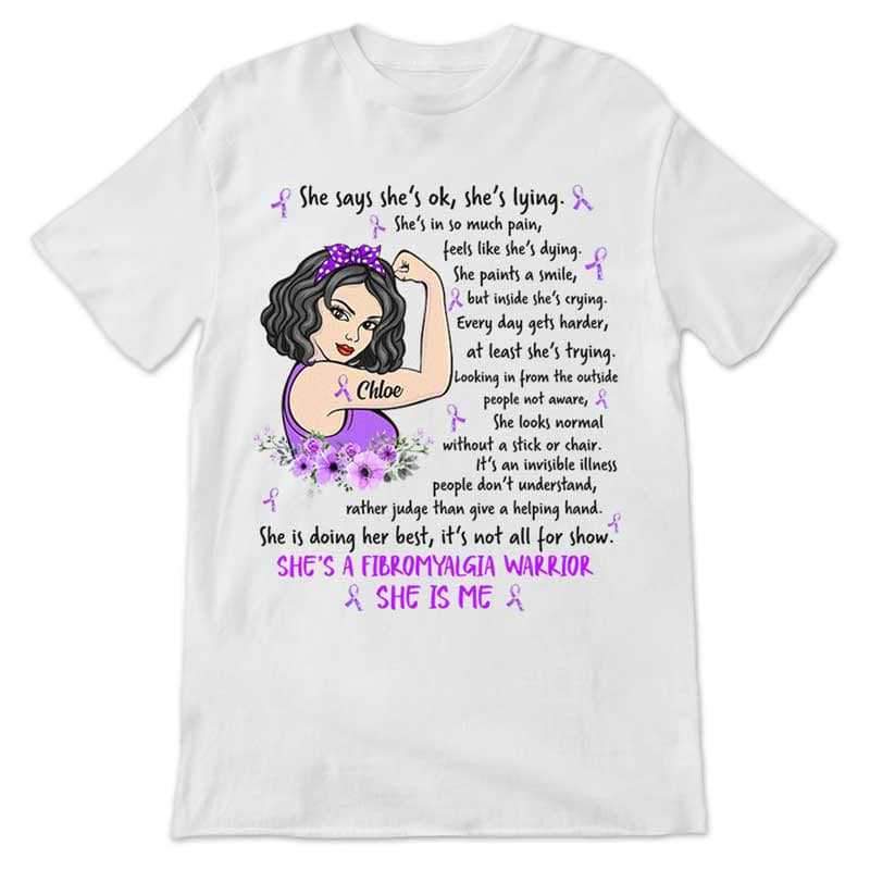 Apparel I Am A Fibromyalgia Warrior Personalized Shirt
