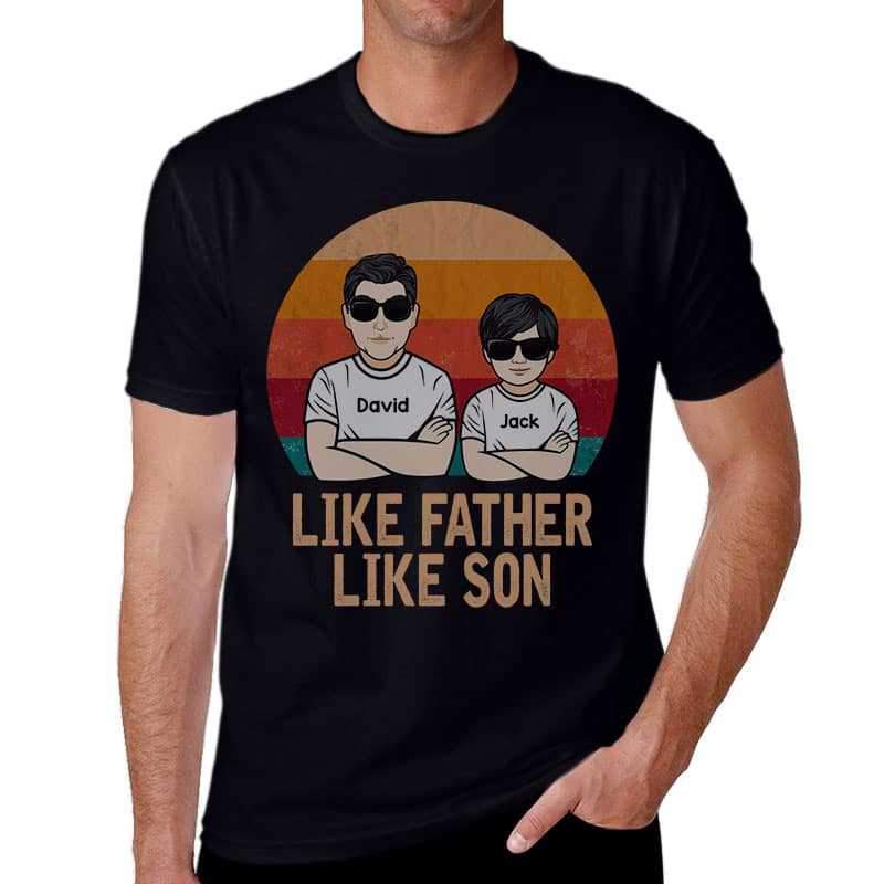 Apparel Like Father Like Son Personalized Shirt