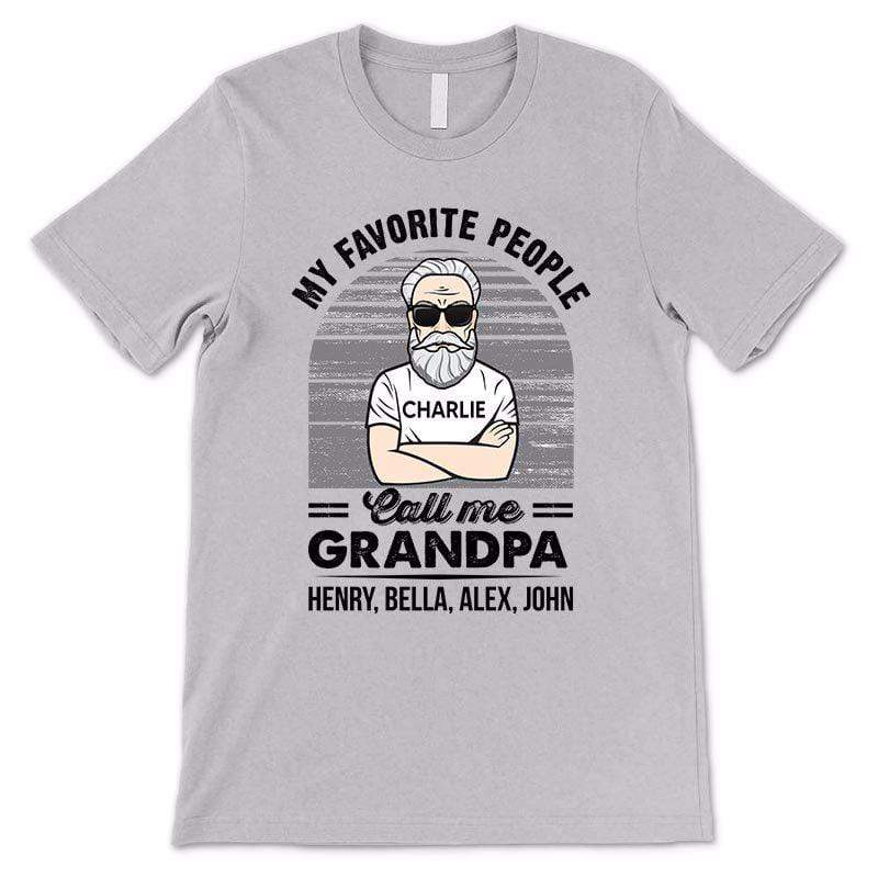 Apparel My Favorite People Calls Me Grandpa Old Man Personalized Shirt