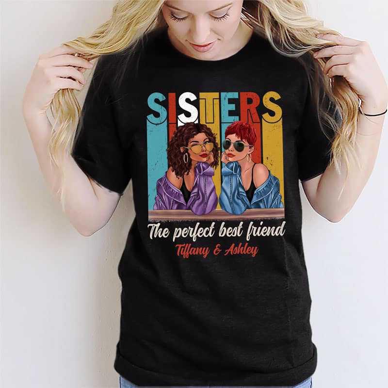 Apparel New Retro Fashion Sisters Personalized Shirt