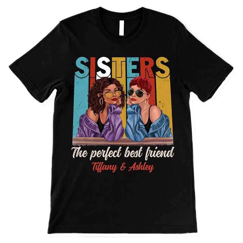 Apparel New Retro Fashion Sisters Personalized Shirt