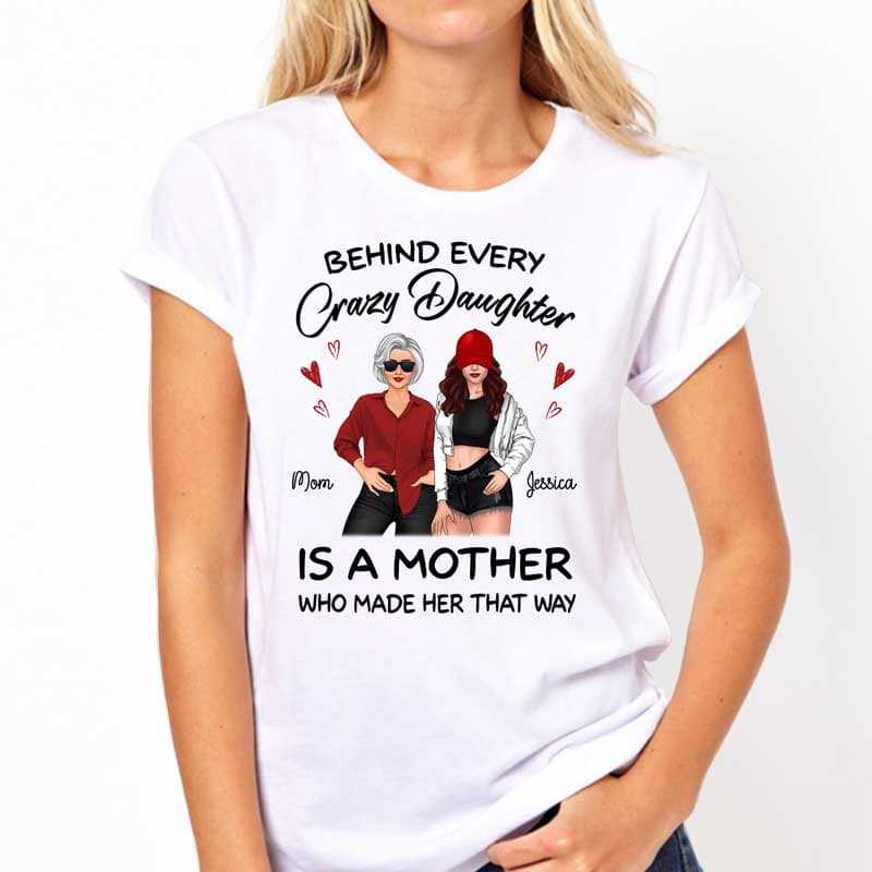 Apparel Posing Mother And Daughter Personalized Shirt