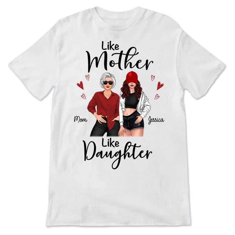 Apparel Posing Mother And Daughter Personalized Shirt