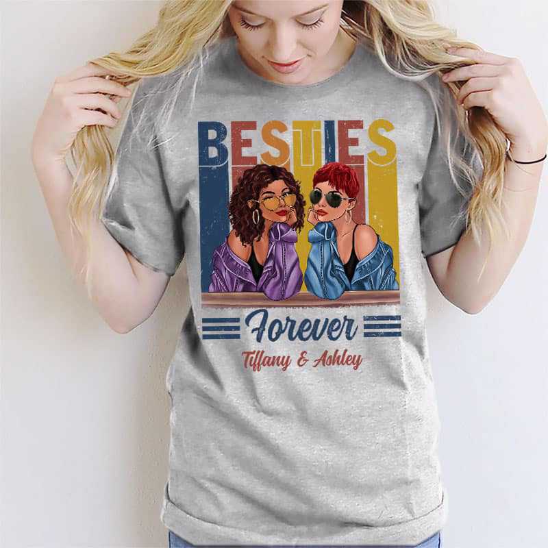 Apparel Retro Fashion Besties Personalized Shirt