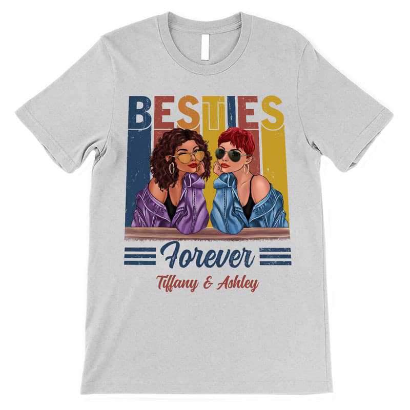Apparel Retro Fashion Besties Personalized Shirt