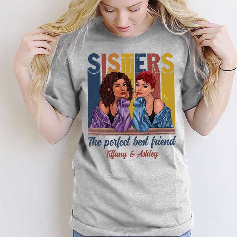 Apparel Retro Sister Personalized Shirt