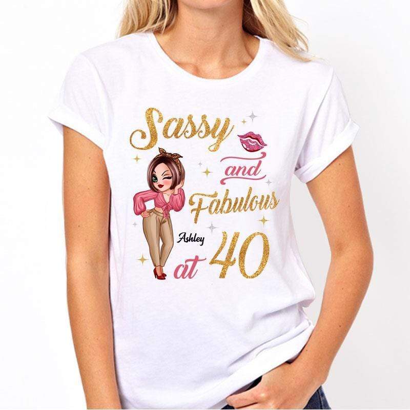 Apparel Sassy & Fabulous Birthday Gift Personalized Shirt
