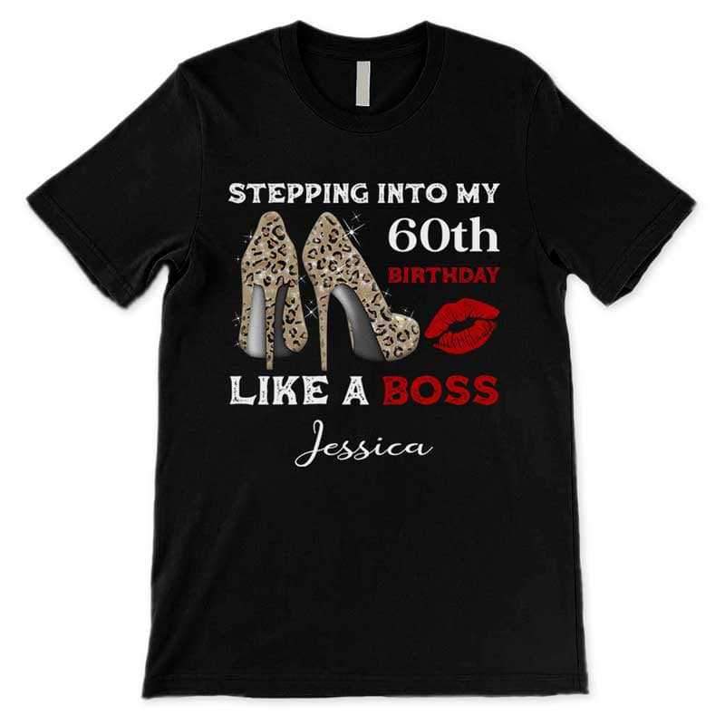 Apparel Stepping Into My Birthday Personalized Shirt